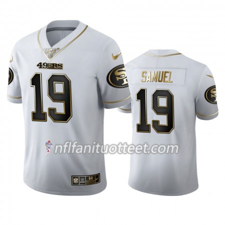Miesten San Francisco 49ers NFL Pelipaita Deebo Samuel 19 Nike Valkoinen Golden Edition